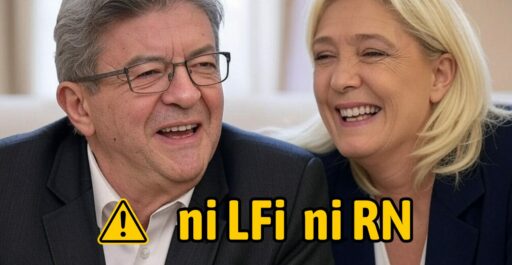 Photo Mélenchon et Le Pen
