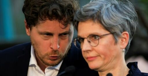Photo de Julien Bayou et Sandrine Rousseau
