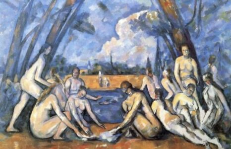 Les grandes baigneuses, par Cézanne